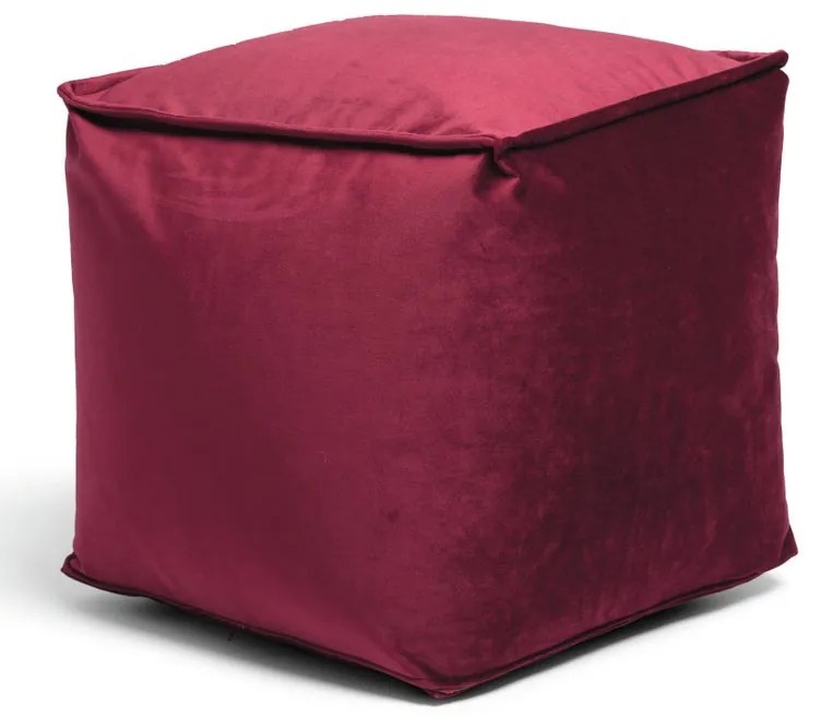 Pouf Viki  bordeaux 45 x 45 cm