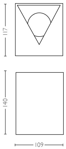 Philips 17358/47/P0 - Applique LED da esterno CISTUS 2xLED/4,5W/230V IP44