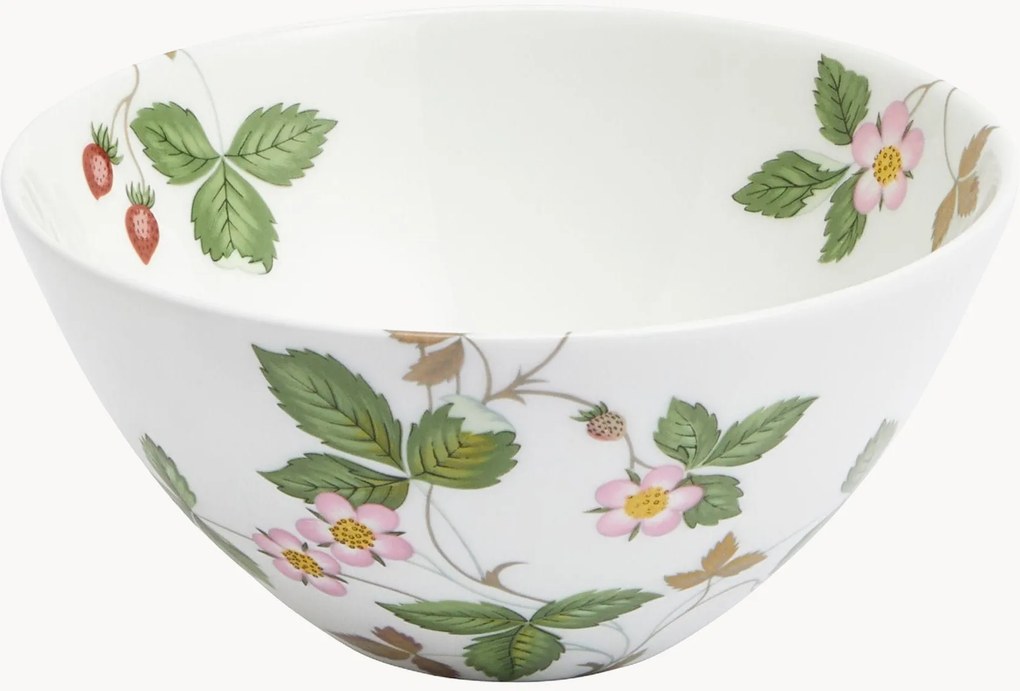 Ciotola piccola in Fine Bone China Wild Strawberry