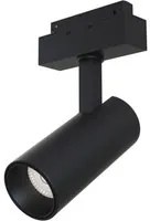 Faretto Focus Led Per Binario Moderno Alluminio Nero Luce Calda 15W