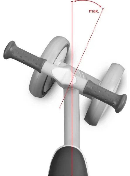Bici a spinta KVADROLET grigio/rosa