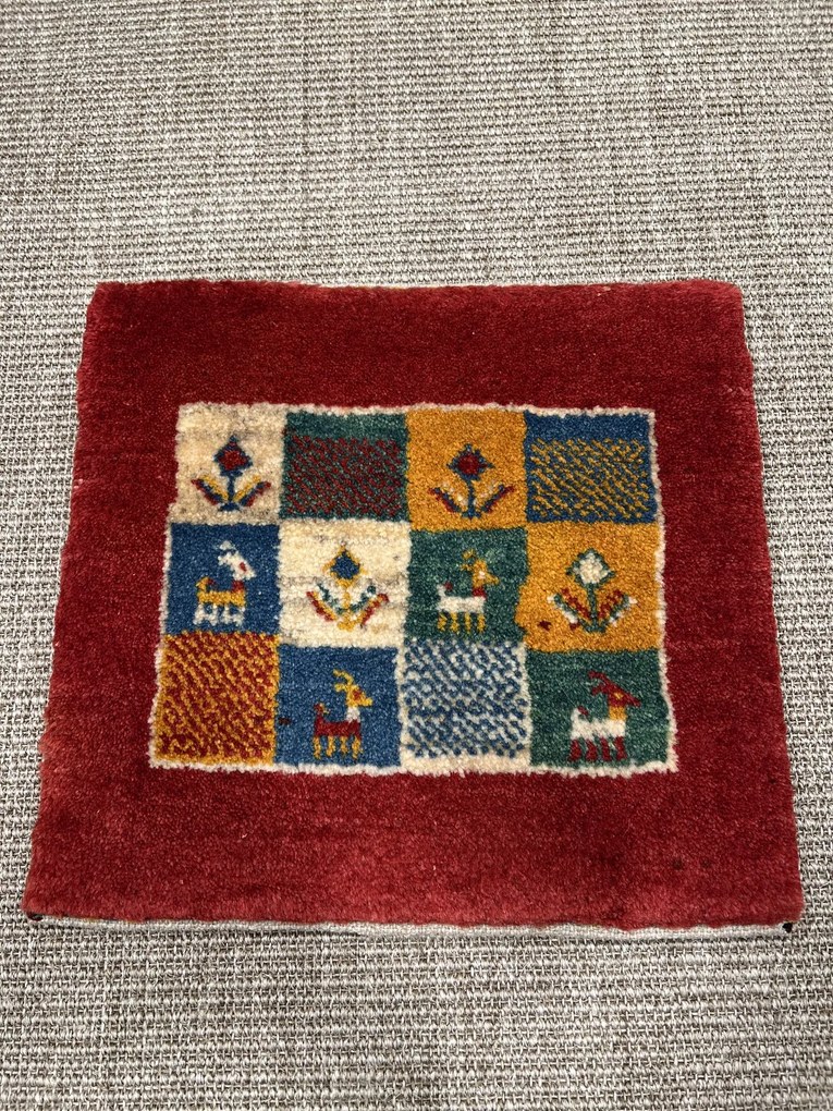 Gabbeh Tappeto 40x40 (Iran) Annodato A Mano