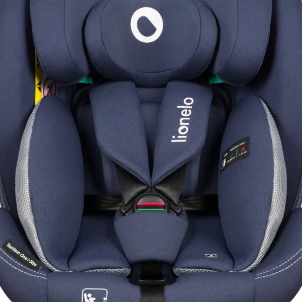 Lionelo -Seggiolino auto con base girevole BASTIAAN ONE i-Size 40-150 cm Blu Navy
