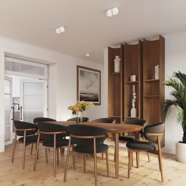 Sollux SL.1783 - Faretto AURA 2xGX53/10W/230V, bianco