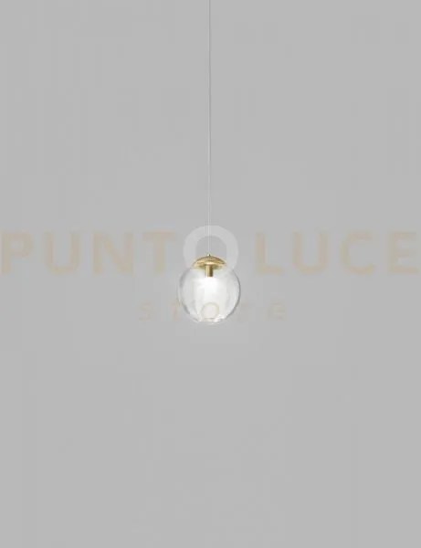 Puppet ring sospensione p cristallo trasparente oro satinato 1 luce...