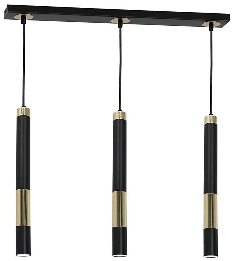 Lampadario LED su fune DALLAS 3xGU10/3W/230V