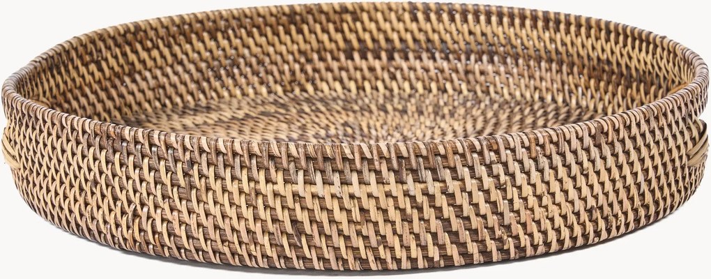 Vassoio decorativo in rattan intrecciato a mano Carry-All