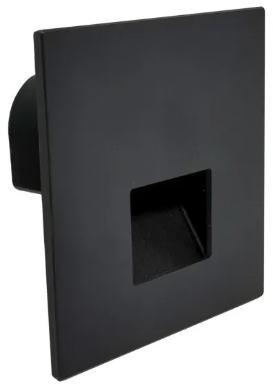 Brilagi - Lampada per scale LED JACK LED/3W/230V 3000/4000/6500K IP65 nera