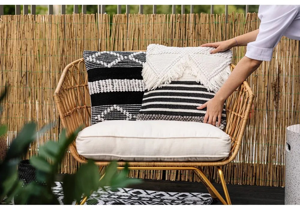 Cuscino per esterni in plastica riciclata Lagos, 45 x 45 cm - Green Decore