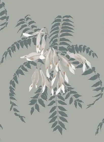 Ailanto Carta da parati Semi - Gold Seed & Sage