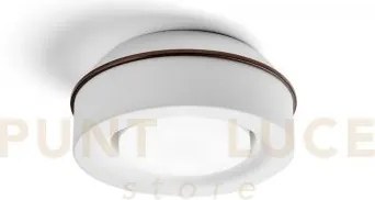 Ellade lampada da soffitto 1 luce attacco gx53 in gesso bianco con ...