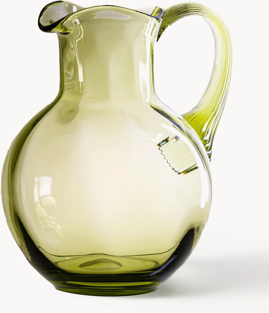 Brocca in vetro soffiato Swirl 2 L