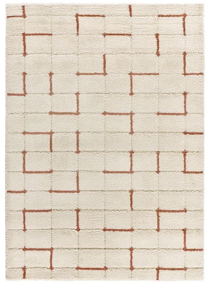 Tappeto color mattone/color crema 60x120 cm Brenda – Universal