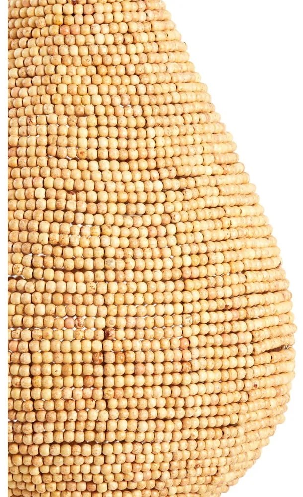 Lampadario in colore naturale con paralume in legno ø 40 cm Kabinda - Light &amp; Living