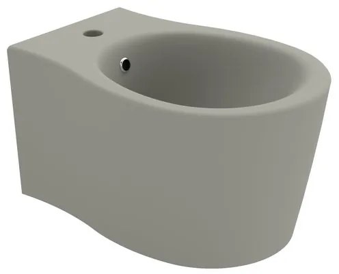 Bidet sospeso grigio opaco soft OLYMPIA CERAMICA L 36 x H 42 x P 55 cm