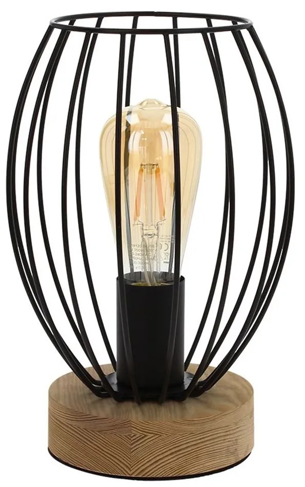 Spot-Light DO84449174 - Lampada da tavolo GUNNAR 1xE27/25W/230V rovere