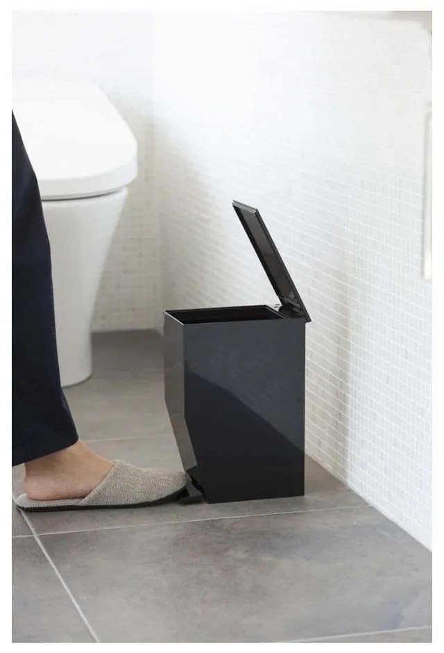 Cestino da bagno nero , 390 ml Tower - YAMAZAKI
