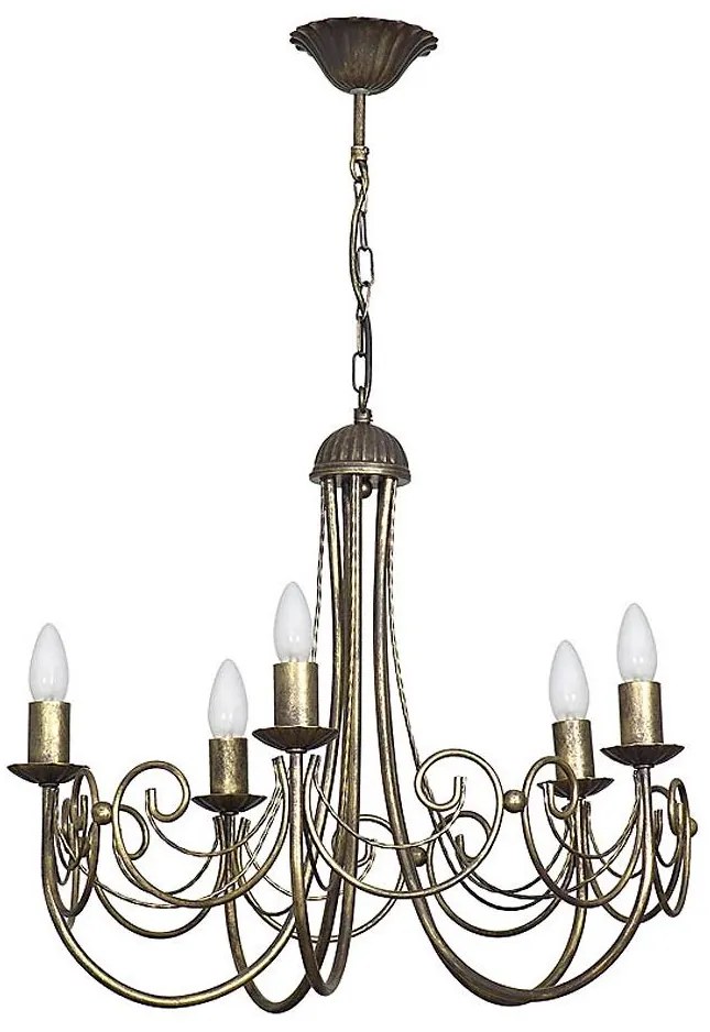 Lampadario a catena PALACE 5xE14/60W/230V