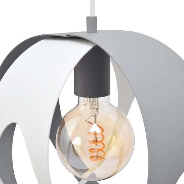 Lampadario a sospensione con filo MOONLIGHT 1xE27/15W/230V grigio