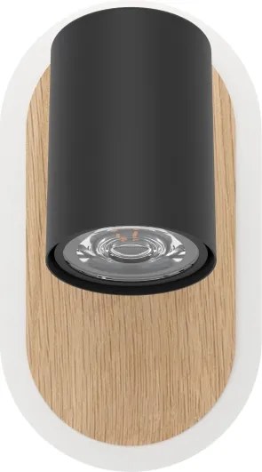 Eglo 901631 - Faretto da parete LED RIMBOCCHI LED/7W/230V marrone/nero