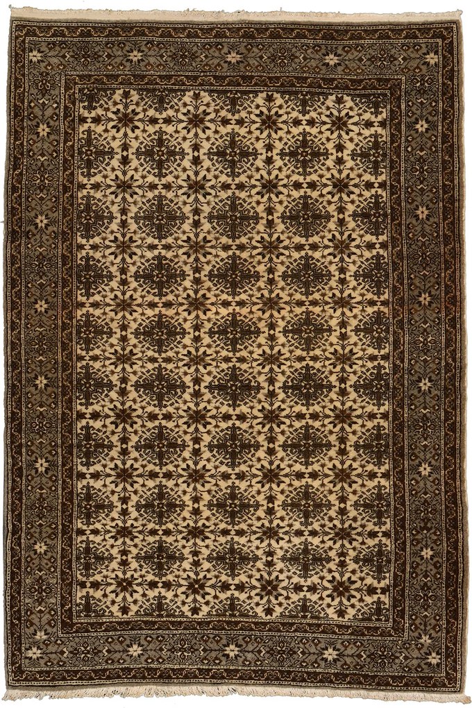 Afghan Tappeto 170x120 Beige (Afghanistan) Annodato A Mano