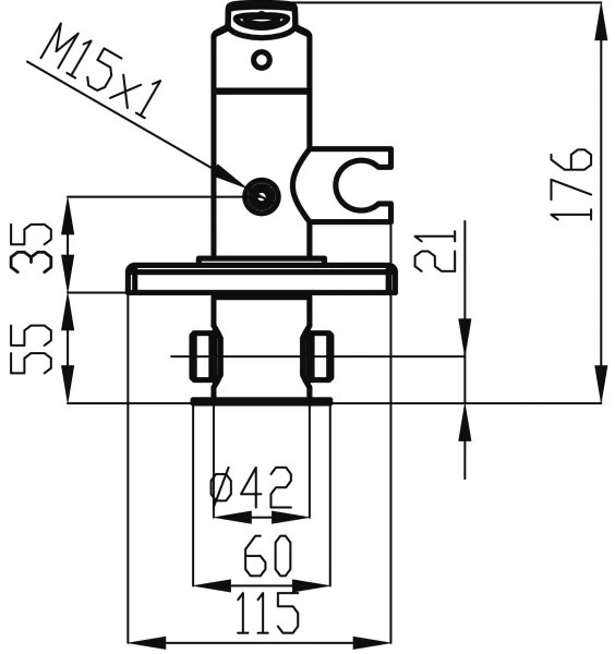 Novaservis-Rubinetto del bidet con spruzzatore per installazione a scomparsa METALIA cromo lucido