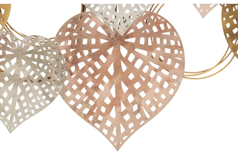 Decorazione murale in metallo 91x40 cm Hearts - Mauro Ferretti