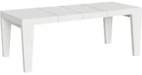 Tavolo da pranzo Allungabile - SPIMBO PREMIUM Dimensioni: 90x160/420, Colore: Bianco Frassino