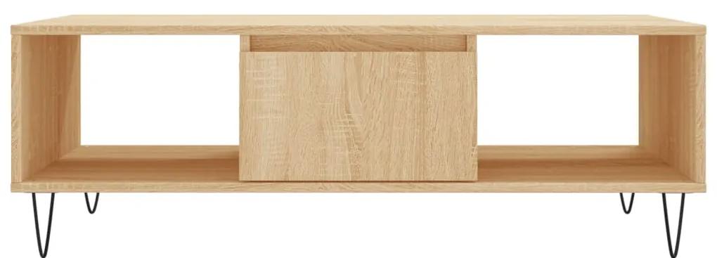 Tavolino da salotto rovere sonoma 104x60x35cm legno multistrato