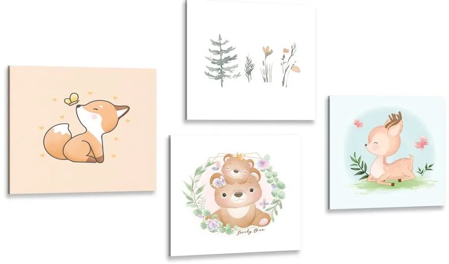 Set di quadri – Animali adorabili