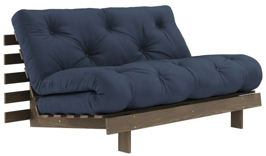 Divano letto blu scuro 140 cm Roots - Karup Design