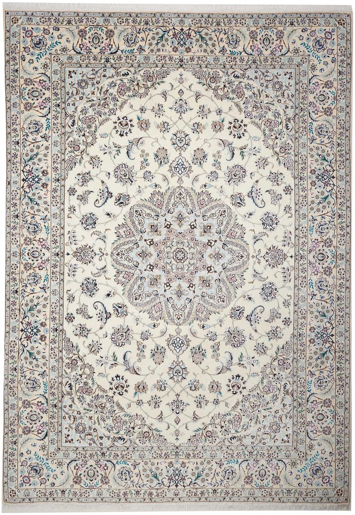 Nain Tappeto 250 x 360 Beige (Iran) Annodato A Mano