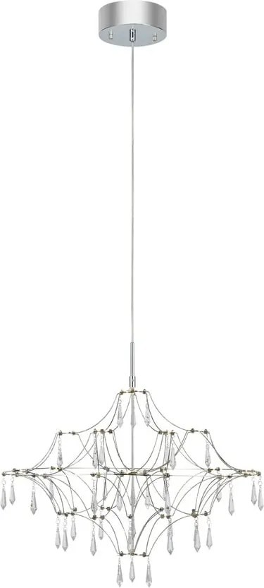 Lampadario LED argentato ø 60 cm Efesos – Markslöjd