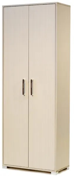 Scarpiera 2 ante grande in legno nobilitato con ripiani H 189 cm Olmo