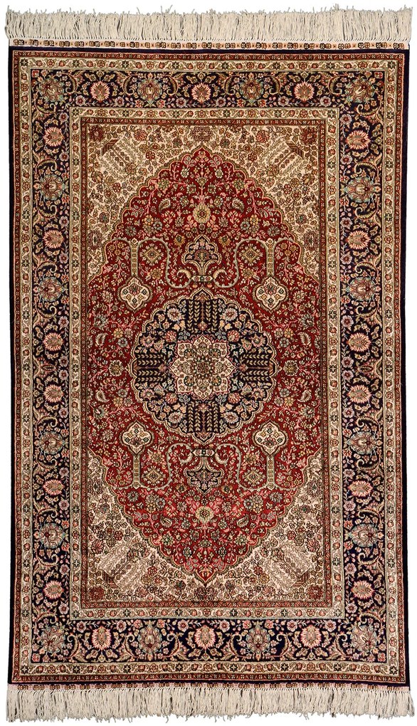 Hereke Tappeto 150x90 Rosso (Cina) Annodato A Mano