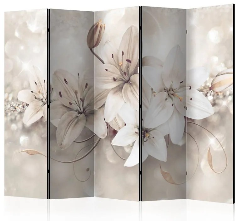 Paravento  Diamond Lilies II [Room Dividers]  Colore Beige, Dimensioni e Misure 225x172