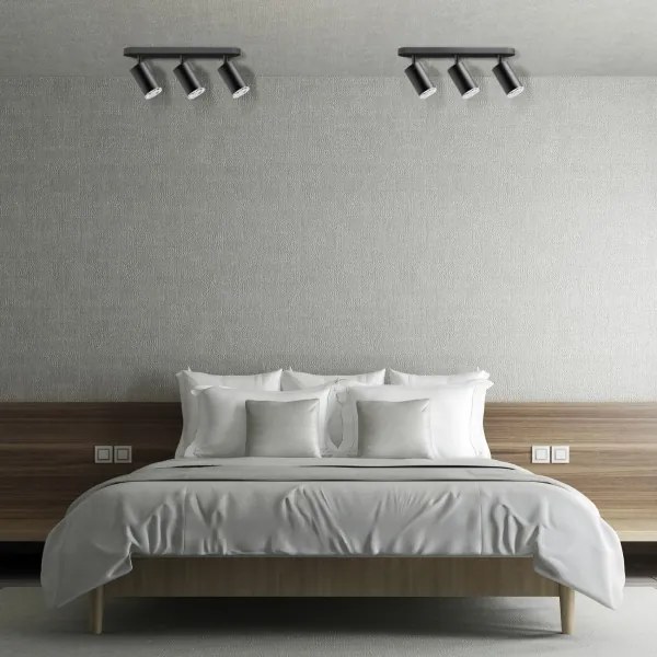 Faretto da bagno dimmerabile LED RGBW TURYN 3xGU10/6W/230V IP44 nero