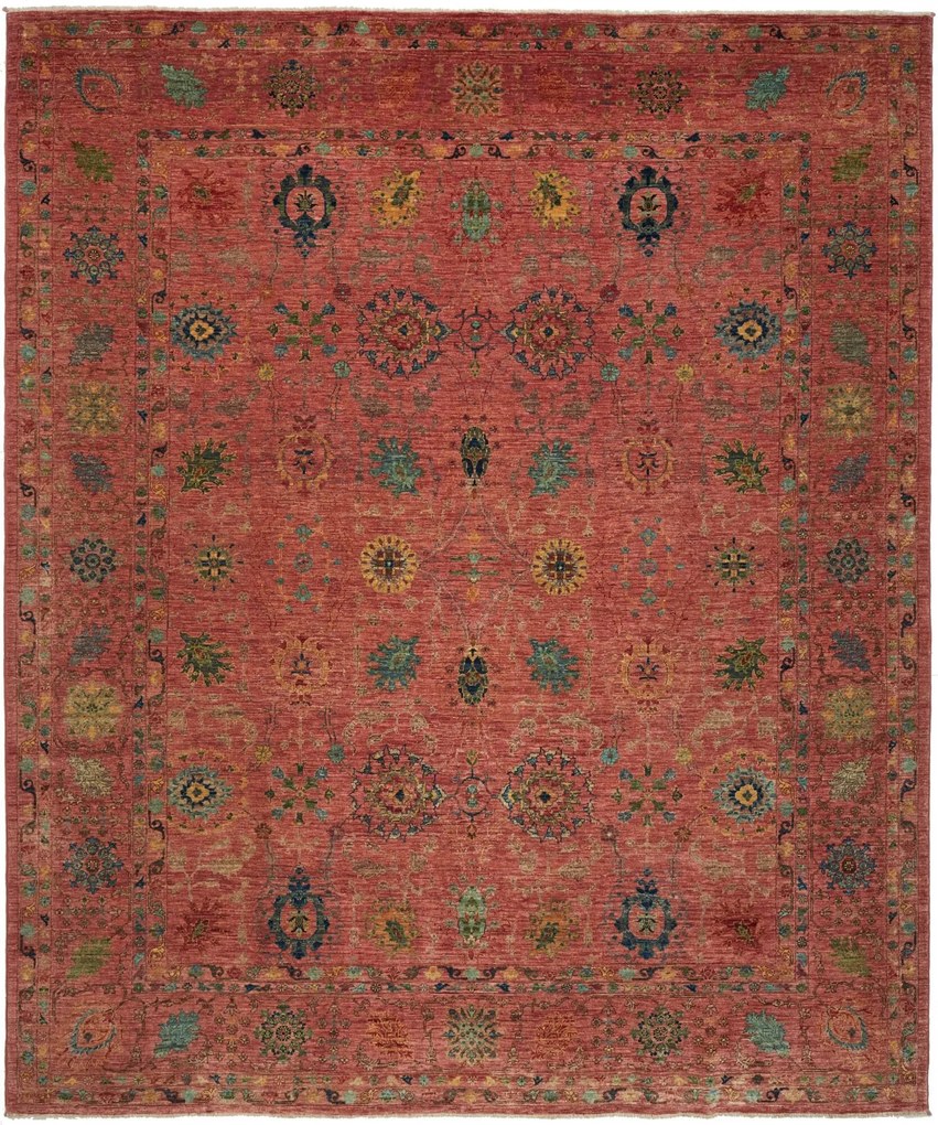Samarkand Tappeto orientale 290x240 Viola (Pakistan) Annodato A Mano