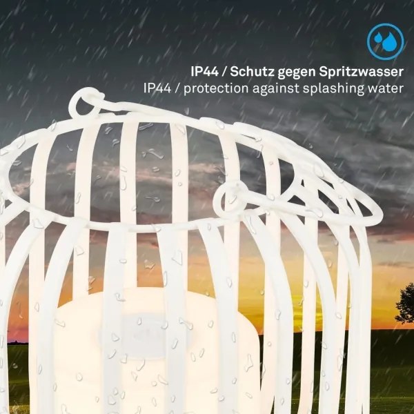 Brilo - LED Lampada da tavolo ricaricabile dimmerabile LED/2W/5V IP44 bianco