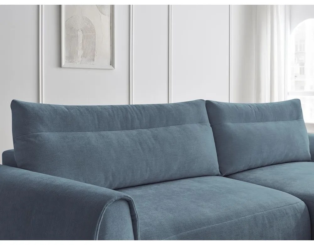 Divano angolare blu Aden – Bobochic Paris