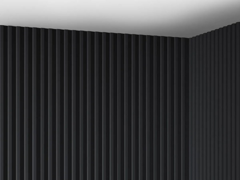 Pannello da parete 3D Set da 2,83m² Nero - Lotto di 8 pezzi CLINTON
