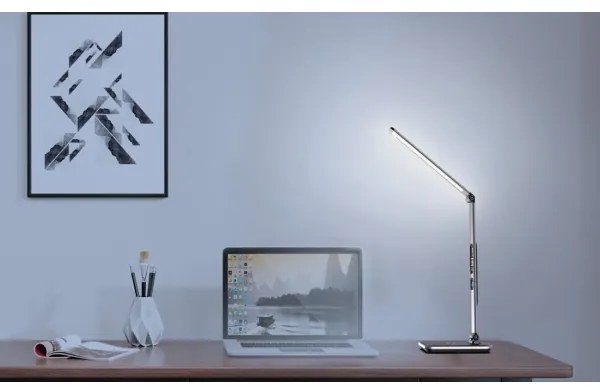 Immax 09105L - Lampada da tavolo LED+CCT dimmerabile con ricarica wireless Qi IDEAL 8,5W/230V