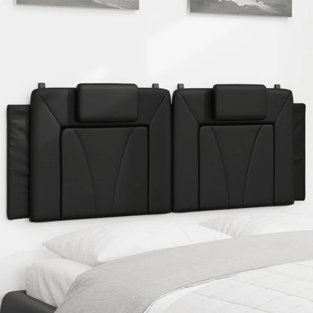 Cuscino Testiera Nero 120 Cm İn Similpelle /