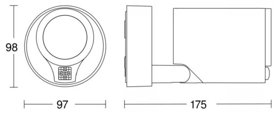 STEINEL 058630 - Lampada LED da esterno con sensore SPOT ONE 1xGU10/7W/230V IP44