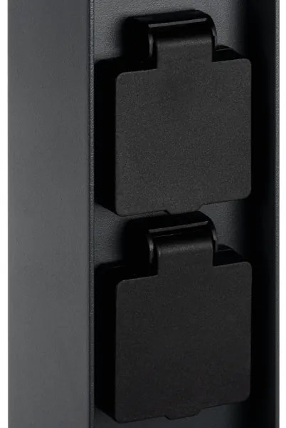 Kanlux 38763-Lampada da esterno con 2 prese DASTEN 1xG9/11W/230V 30 cm IP44 nero