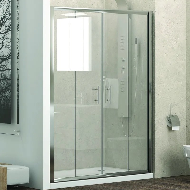 Doccia nicchia 150cm a doppio scorrevole KF6000 - KAMALU