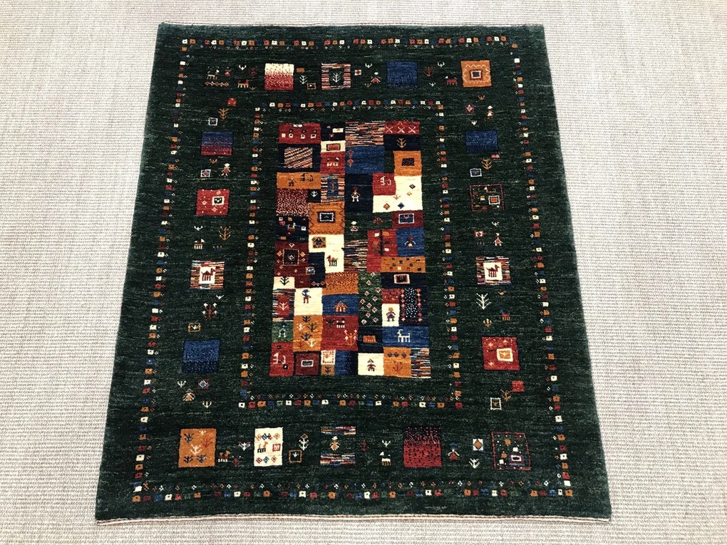 Loribaft Tappeto 120x100 (Iran) Annodato A Mano