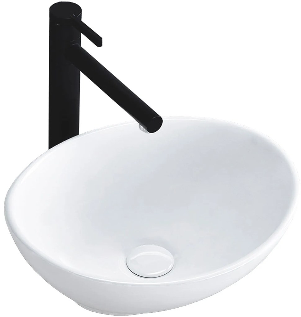 Lavabo da appoggio Rea Sofia Mini White