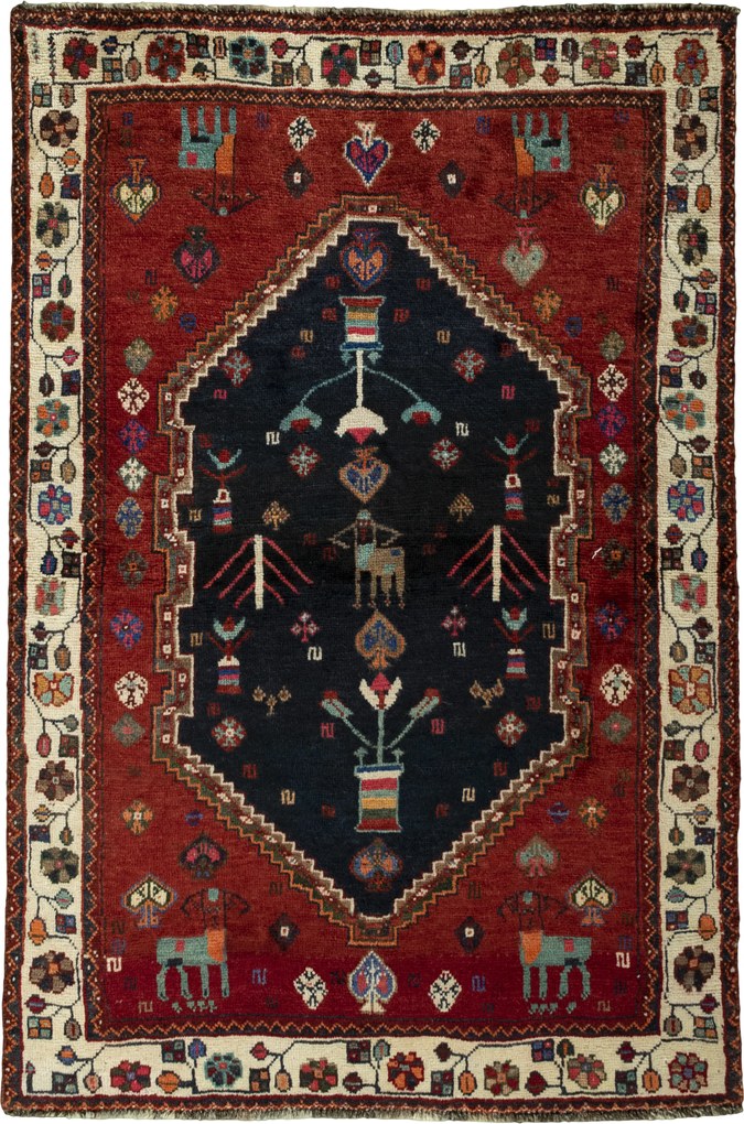 Gabbeh Tappeto persiano 180x120 Blu (Iran) Annodato A Mano