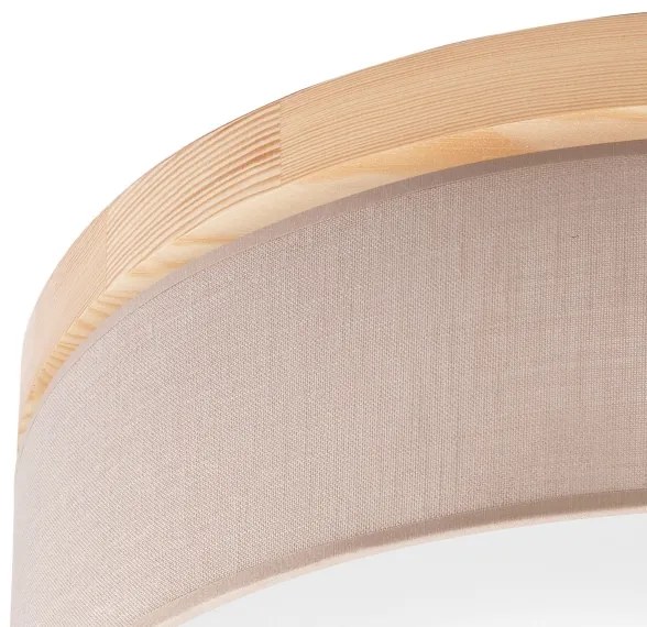 Brilagi - LED Plafoniera BELLADONNA 3xE27/15W/230V beige/pino